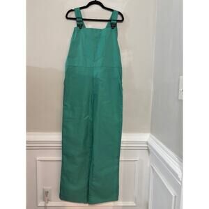Flame Resistant Bib Overalls Green Westex FR-7A Made USA 36X32 Safety NEW